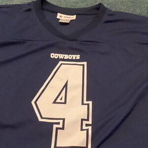 Blue Sports Jersey with Number 4